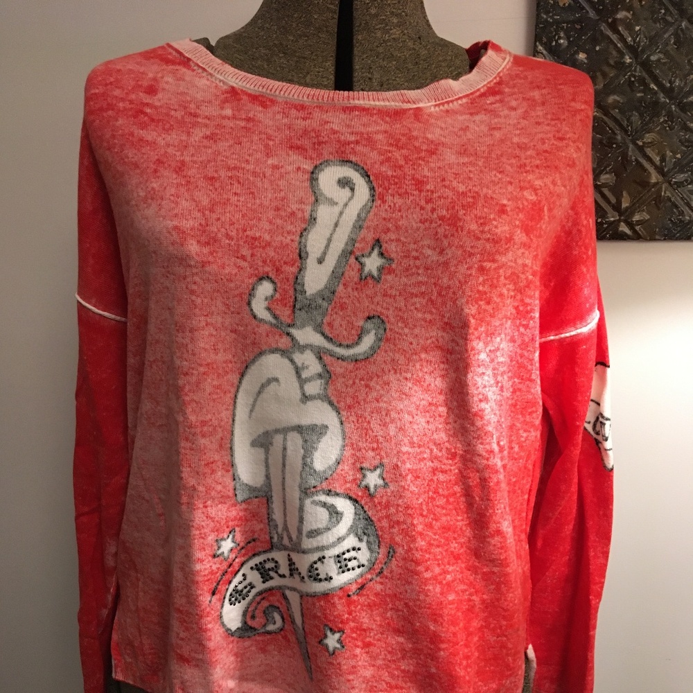 Grace love Cashmere red sweater